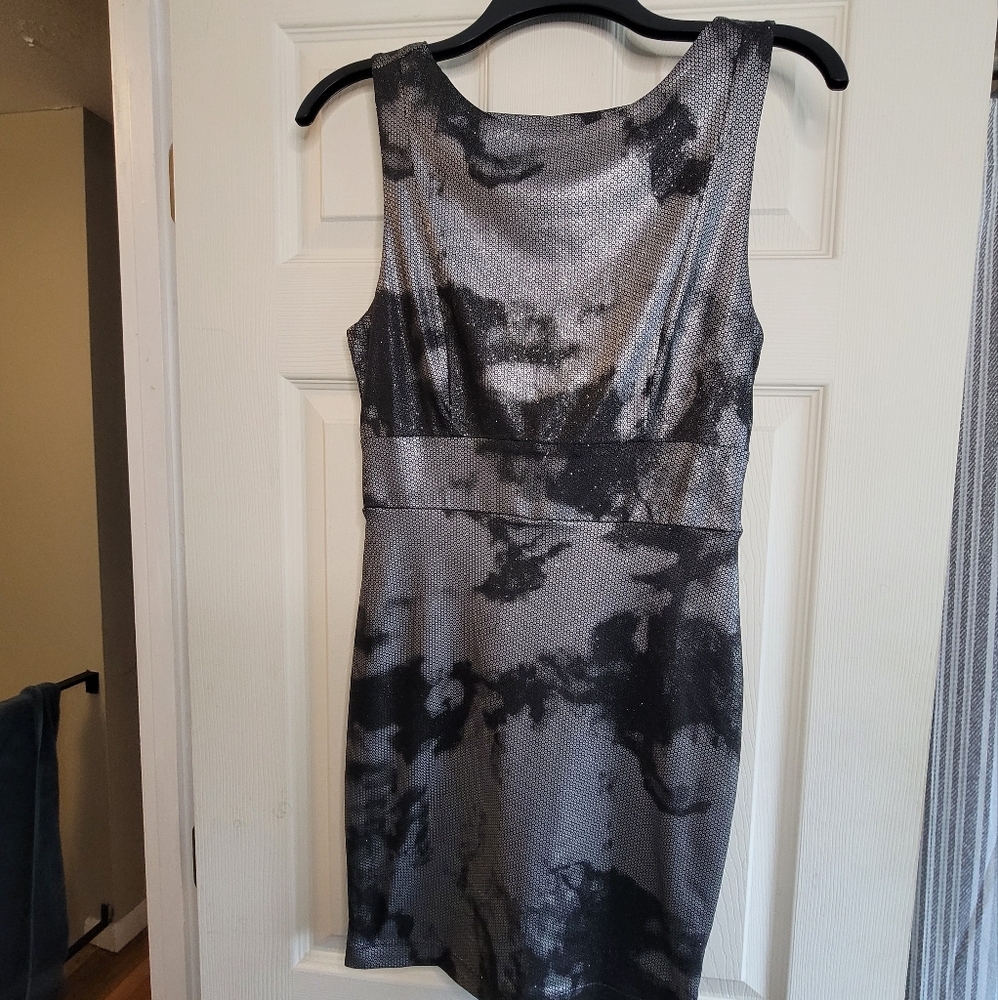 Glittery black an grey dress